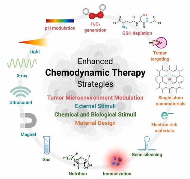 Overview of the strategies to enhance CDT through Fenton chemistry. (Jana, D., et al., 2022)